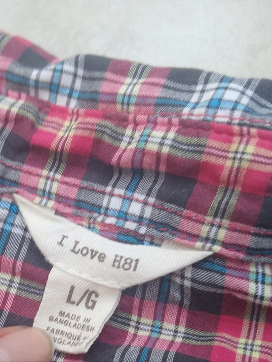 Vintage Forever 21 Red And Blue Plaid Button Down Shirt - Picture 5 of 8